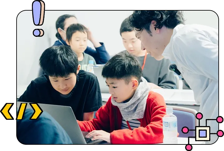 メンターが部員に教えているイメージ画像